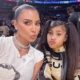 Kim Kardashian's daughters North, 11, and Chicago, 6, dance at dad Kanye West's Vultures listening party in Korea Have YOU got a story? Email tips@dailymail.com