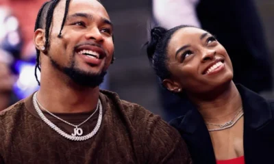 Simone Biles reveals how NFL husband Jonathan Owens is BETTER than her - after he previously claimed he was the catch in marriage to Olympic legend