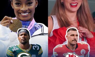 Simone Biles says Taylor Swift made her a fan of football and sparked her support for the Kansas City Chiefs. ‘She made me invest energy in supporting her lover boy because I really love how they play and their love story